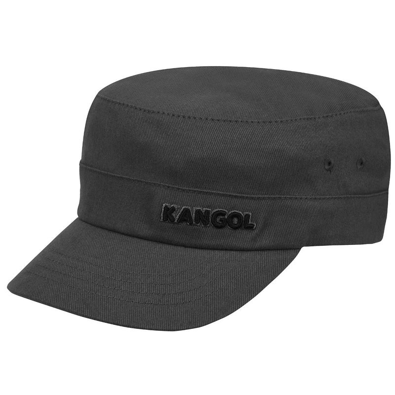 KANGOL قبعة الجيش من قطن كانغول - رمادي/صغير-متوسط - Image 3